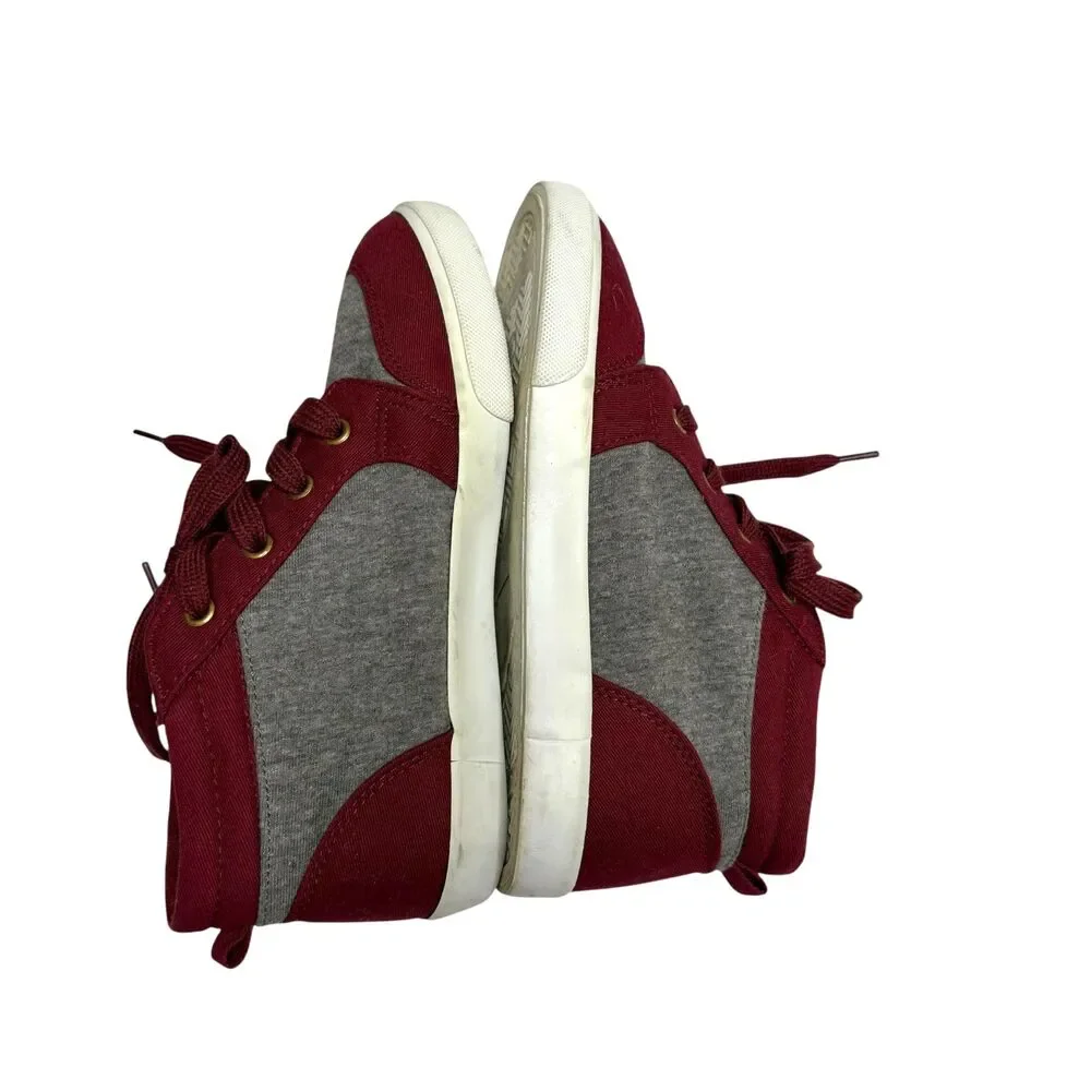 Gymboree High Top Sneakers Shoes Gray Maroon Boy 3